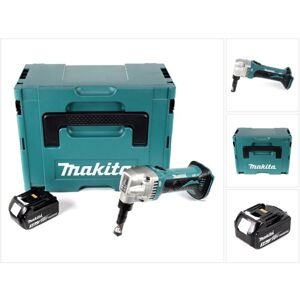 Makita DJN 161 F1J 18 V Grignoteuse sans fil + Coffret de transport Makpac + 1x Batterie BL 1830 3,0 Ah - sans Chargeur - Publicité