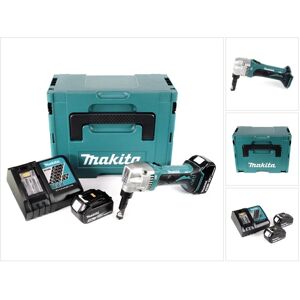 Djn 161 rmj 18 v Grignoteuse sans fil + Coffret Makpac + 2x Batteries BL1840 4,0 Ah + Chargeur dc 18 rc - Makita - Publicité