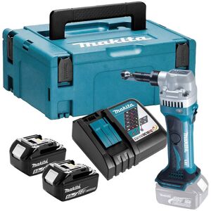 Grignoteuse 18 v Li-Ion 5 Ah Makita 2 batteries, chargeur, coffret - DJN161RTJ - Publicité