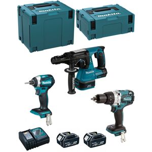 Kit MK308RTJ (DHR243 DHP481 DTD154 2 x 5,0 Ah DC18RC makpac 2 makpac 4) - Makita - Publicité