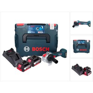 Bosch - gwx 18V-7 Meuleuse d'angle sans fil professionnelle 18 v 125 mm brushless x-lock (06019H9105) + 2x Batteries 4,0 Ah + Chargeur + L-Boxx - Publicité