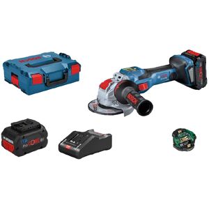 Bosch - Meuleuse Biturbo 18V X-Lock gwx 18V-15 sc Professional + 2 batteries Procore 8Ah + chargeur + coffret L-Boxx 06019H6501 - Noir - Publicité