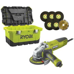 Meuleuse d'angle - 1010W - 125mm - 1 coffret de rangement - RAG1010-125TA6 - Ryobi