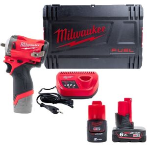 Milwaukee - M12 FIW38-622X Boulonneuse à chocs 12V 3/8 339Nm (1x6,0Ah + 1x2,0Ah) - 4933464614 - Publicité