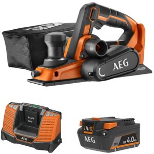 AEG - Pack 18V - Rabot Brushless 82mm - Batterie 4.0 Ah - Chargeur - Publicité