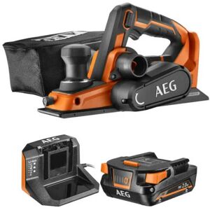 AEG - Pack Rabot - BHO18BL-0 - 18V Brushless - 82mm - 1 batterie 2.0Ah - 1 chargeur - SETL1820S - Publicité