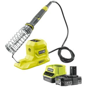 Ryobi - Pack Fer à souder 18V One+ - R18SOI-0 - 1 Batterie 2.0 Ah - 1 Chargeur rapide RC18120-120 - Publicité