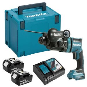 Perfo-burineur SDS-Plus 18V lxt 1,7 j (2x5,0 Ah) en makpac Makita DHR182RTJ - Publicité