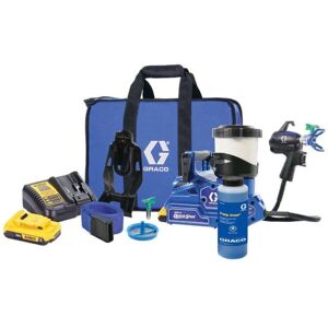 Graco - Pistolet pulvérisateur de peinture (2x2,0 Ah) + liquide de stockage 20B476X1 - Publicité