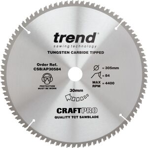 Trend Lame de scie circulaire aluminium Trend 305x30 84Z