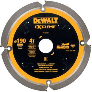 Dewalt Lame de scie circulaire portative denture diamant Dewalt multi-matériaux 190x30mm 4T