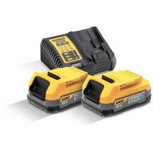 Dewalt Pack chargeur plus 2 batteries Dewalt Powerstack 18V - 1.7Ah