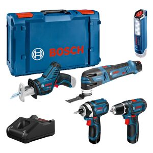 Bosch Pack 5 machines sans fil Bosch 0615990N1D 12V 2Ah Li-ion