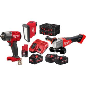 Milwaukee Pack 3 machines sans fil Milwaukee M18 FPP3T2-554P 12V - 18V 5,5Ah Li-ion