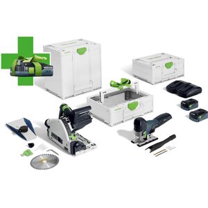 Festool Pack 2 machines Kit Combo sans fil sciage Festool 18V Li-Ion 5Ah