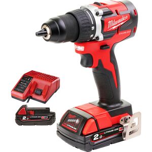 Milwaukee Perceuse visseuse sans fil Milwaukee M18 CBLDD-202C 18V Li-ion 2Ah