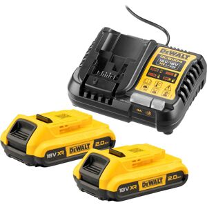 Dewalt Kit chargeur + 2 batteries Dewalt Li-ion 18V - 2Ah DCB1104D2-QW