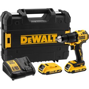 Perceuse visseuse sans fil à percussion compacte XR Dewalt DCD709D2T-QW 18V Li-Ion 2x2Ah - Publicité