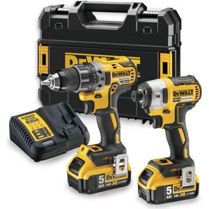 DeWALT Pack perceuse et visseuse à chocs sans fil Dewalt XR DCD791 + DCF887 18V Li-ion 5Ah