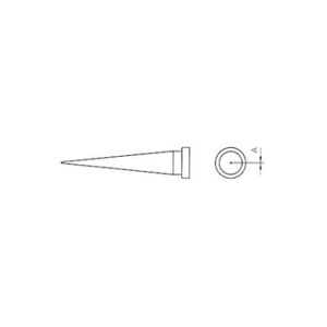 Weller LT-1L Panne de fer à souder forme longue, conique Taille de la panne 0.2 mm Longueur de la panne 26 mm Contenu - Publicité