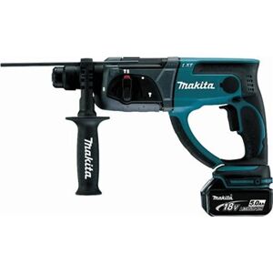 Makita Perfo-burineur SDS-Plus 18 V Li-Ion 5 Ah 20 mm - 2 batteries, chargeur, coffret - DHR202RTJ - Publicité