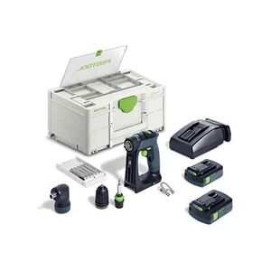 FESTOOL Perceuse-visseuse 18V CXS 18 C 3,0-SET + 2 batteries 3Ah + chargeur + coffret Systainer SYS3 - - 576884 - Publicité