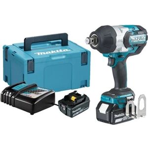 Makita Boulonneuse à chocs 18V + 2 batteries 5 Ah + chargeur + coffret MAKPAC - - DTW1001RTJ - Publicité