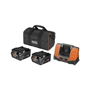 AEG Pack chargeur et 2 batteries Pro lithium 18V 5 0 Ah HIGH DEMAND POWERTOOLS - Publicité