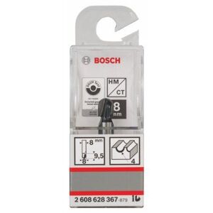 Bosch Fraises à canneler 8 mm, R1 4 mm, D 8 mm, L 9,5 mm, G 40 mm 1pc - Publicité