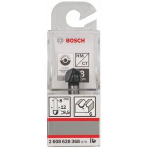 Bosch Fraises à canneler 8 mm, R1 6 mm, D 12 mm, L 9,5 mm, G 40 mm 1pc - Publicité