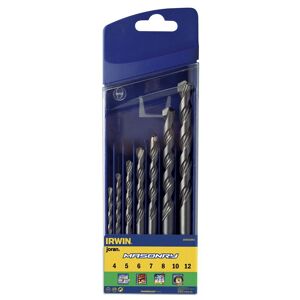 Set de 7 forets de maçonnerie 4/5/6/7/8/10/12 mm 10501893 Irwin