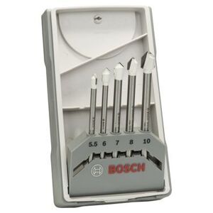 Bosch Forets à carrelage CYL-9 Ceramic, set de 5 pièces 5,5, 6,0, 7,0, 8,0, 10,0 mm - Publicité