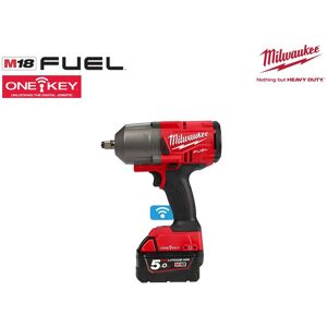 Boulonneuse à chocs MILWAUKEE FUEL One Key M18 ONEFHIWF12-502X - 2 batteries 18V 5.0Ah - 1 chargeur M12-18FC 4933459727 - Publicité