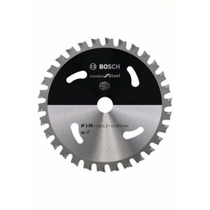 Bosch Lame de scie circulaire Standard for Steel pour scies sans fil 136 x 1,6/1,2 x 15,875 T30 - 2608837745 - Publicité