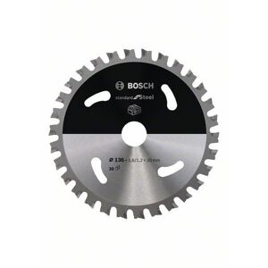 Bosch Lame de scie circulaire Standard for Steel pour scies sans fil 136 x 1,6/1,2 x 20 T30 - 2608837746 - Publicité