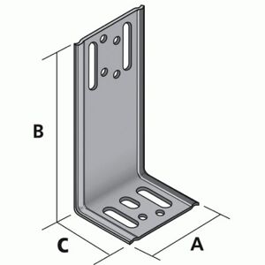 Équerre de bardage équerre de bardage 65/98/53/2,5 1 pièce(s) - simpson strong tie - Publicité