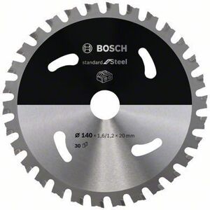 Bosch Professional Lame de scie circulaire Standard for Steel pour scies sans fil 140 x 1,6/1,2 x 20 T30 - 2608837747 - Publicité