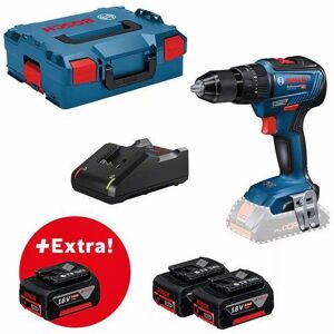 Bosch 0615990L86 - Set perceuse à percussion Li-Ion 18V (3x batterie 5,0Ah) dans L-Boxx - moteur brushless - 85Nm - Publicité