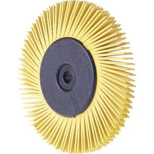 3m Brosse Radiale Bristle Brush BB-ZB, ? x ?pais. : 150 x 12 mm, Grain 80, Couleur jaune, Nombre de segments : 8 - Publicité