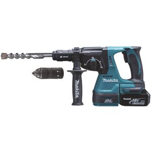 Makita Perfo-burineur SDS+ 24mm sur accu LXT 18V + 1x BL1850B + MAKPAC - DHR243T1J - Publicité