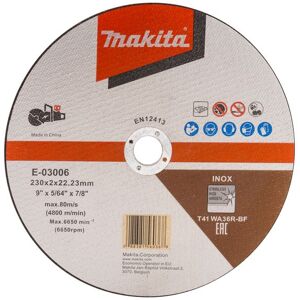 Makita Disques à tronçonner spécial découpeuses à batterie Ø 230 mm- E-03006 - Publicité