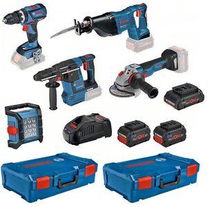 Pack 5 outils BOSCH 0615990m2x 18V (4,0Ah + 2 x 8,0Ah) - Publicité