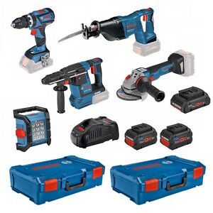 Pack 5 outils BOSCH 0615990m2x 18V (4,0Ah + 2 x 8,0Ah) - Publicité