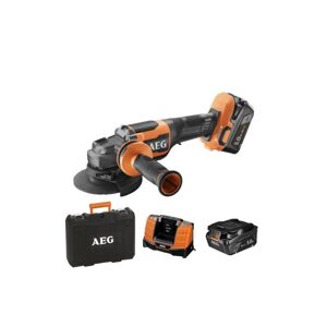 Meuleuse AEG PRO 18V Brushless - BEWS18-125BLPX2-502C - 125mm - 2 batteries 5,0Ah - Chargeur - Publicité