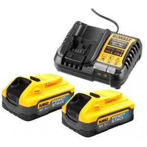 Pack 2 batteries POWERSTACK XR 18V 5Ah LI-ION + chargeur - DEWALT - DCB1104H2-QW - Publicité