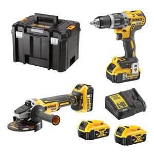 Pack 2 outils DEWALT DCK2080P2T (DCD796 + DCG405) XR 18V Li-Ion (2x5Ah) - Publicité