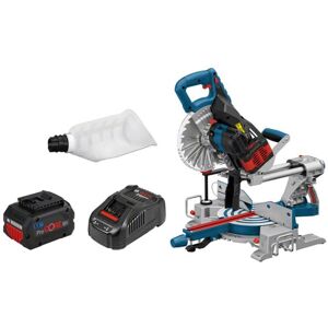 Bosch Professional Scie à onglets sans-fil BITURBO GCM 18V-216, 2 x Batteries 5.5Ah, Chargeur - 0601B41002 - Publicité