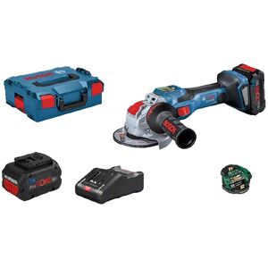 Bosch Professional Meuleuse angulaire sans-fil BITURBO avec X-LOCK GWX 18V-15 SC, 2 x batteries ProCORE18V 8.0Ah, L-BOXX - 06019H6501 - Publicité