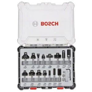 Bosch Kit de 15 fraises mixtes à queue de 8 mm - 2607017472 - Publicité