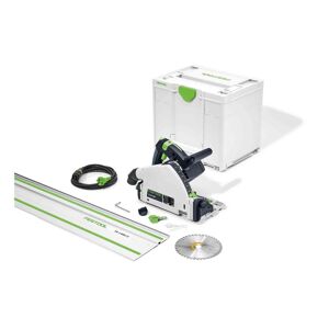 Scie plongeante FESTOOL TS 55 FEBQ-Plus-FS - Avec lame Ø160 mm Wood + Rail FS1400/2 + Systainer SYS3 M 337 - 577010 - Publicité